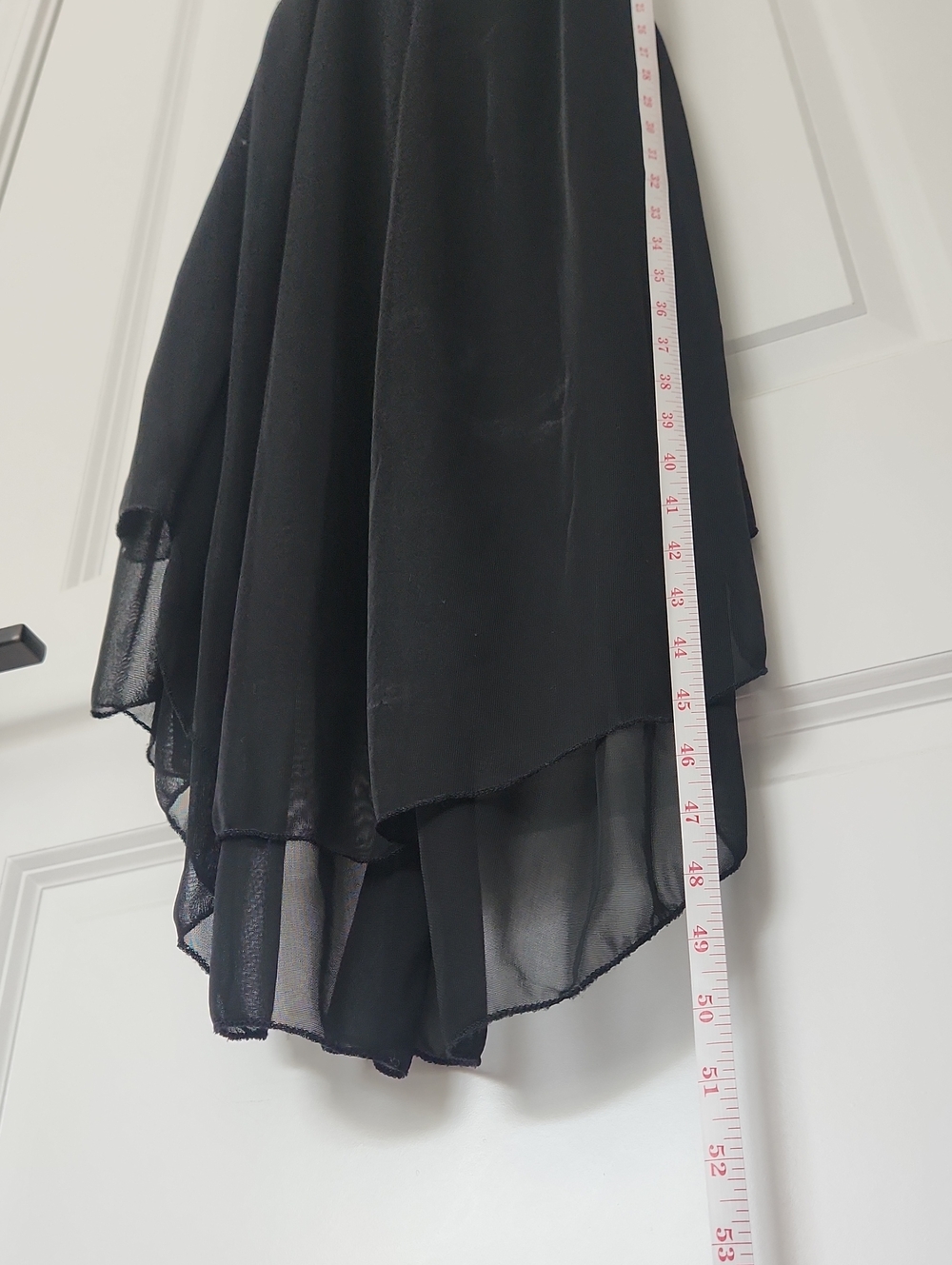 Ruby Rox Vintage 90s Y2k Black Ruched High Low Cocktail Dress Small - Picture 5 of 9